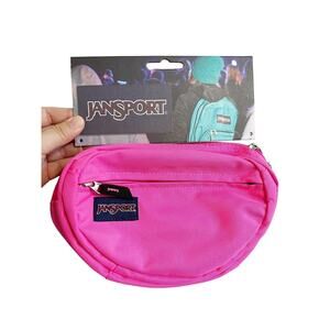 NWT JANSPORT Fanny Pack Fluorescent Pink Hot HTF Belt Bag Fifth Avenue Waist